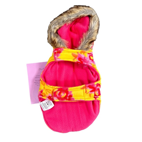 Isaac Mizrahi Other - Isaac Mizrahi Floral Printed Dog Coat Size XS
